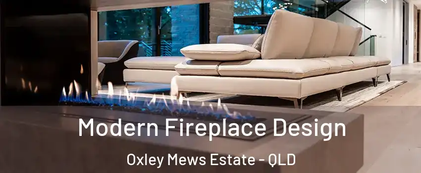 Modern Fireplace Design Oxley Mews Estate - QLD